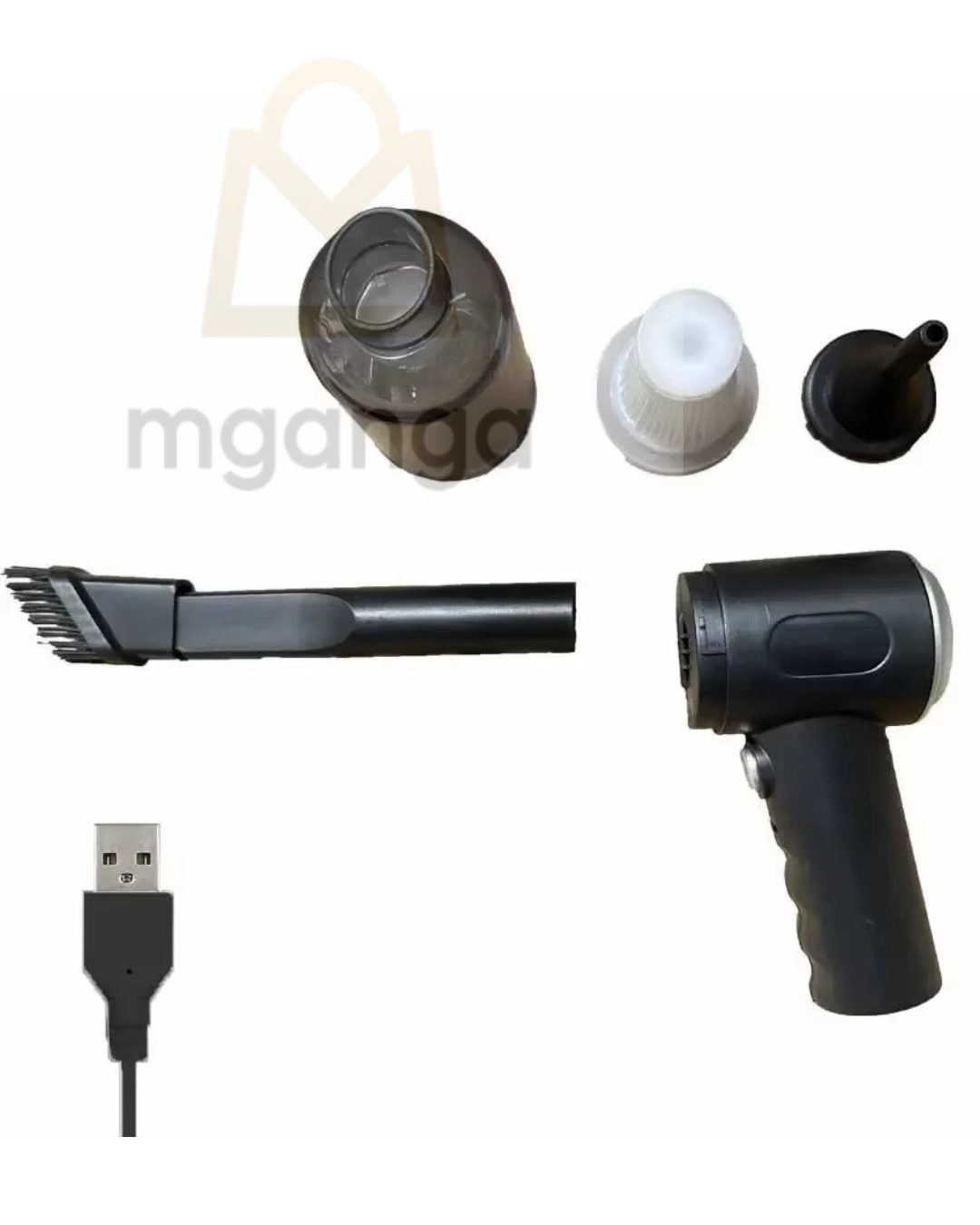 Aspiradora de Mano Inalámbrica 2 en 1 Recargable USB | Potente para Auto, Hogar y Oficina